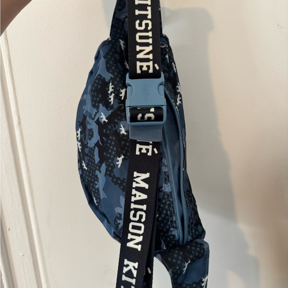 Maison Kitsuné Blue Camo Crossbody Bag - Gender Neutral